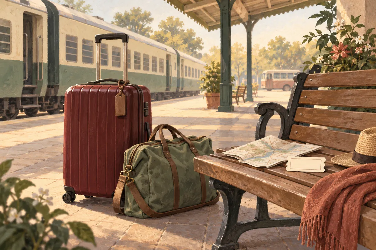 Editorial illustration for Getting to Hotel Max by train, bus or road
